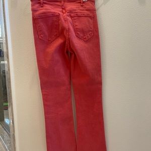 NWT- Mother “Hustler” Ankle Fray in Rose of Sharon